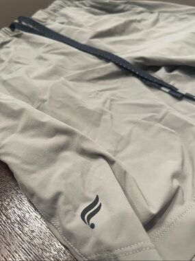 Men's Light Gray Fabletics Running Shorts